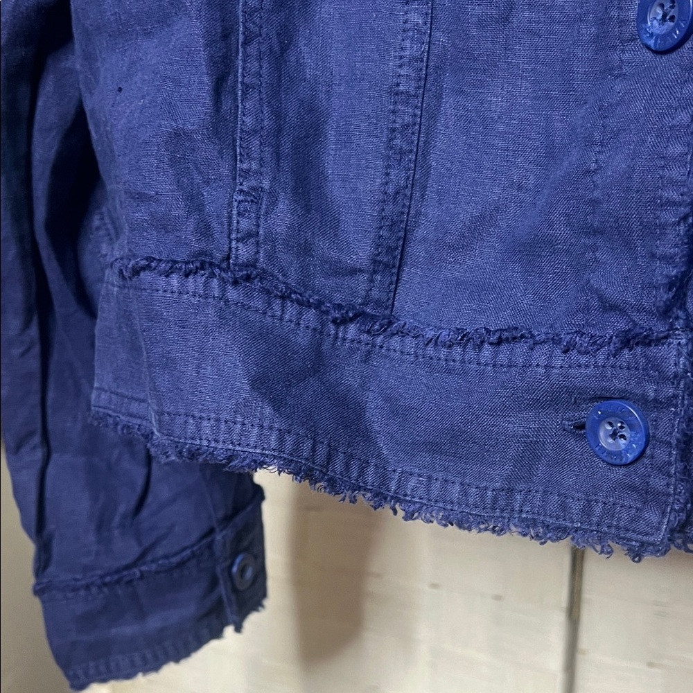 Tommy Bahama Navy Blue Button-Front Jean Jacket XL - Picture 14 of 14